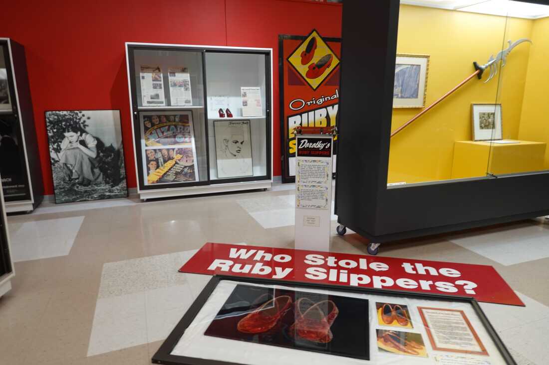 The stolen ruby slippers will be up for auction. Minnesota wants